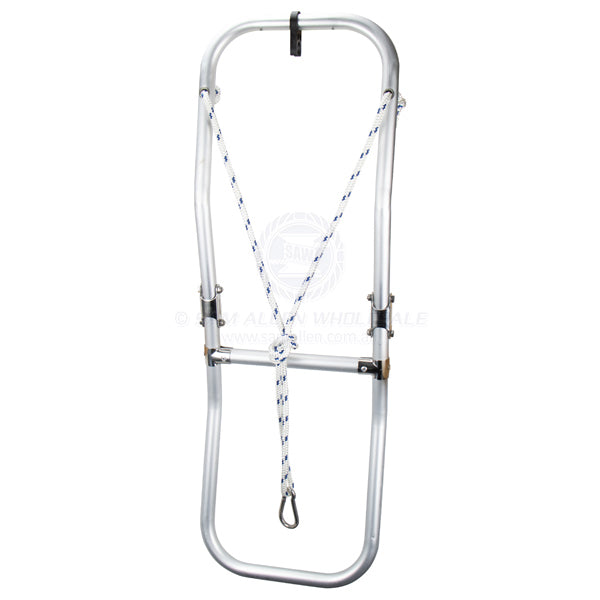 Ladder anodised aluminium 2 step folding suit inflatable dinghy