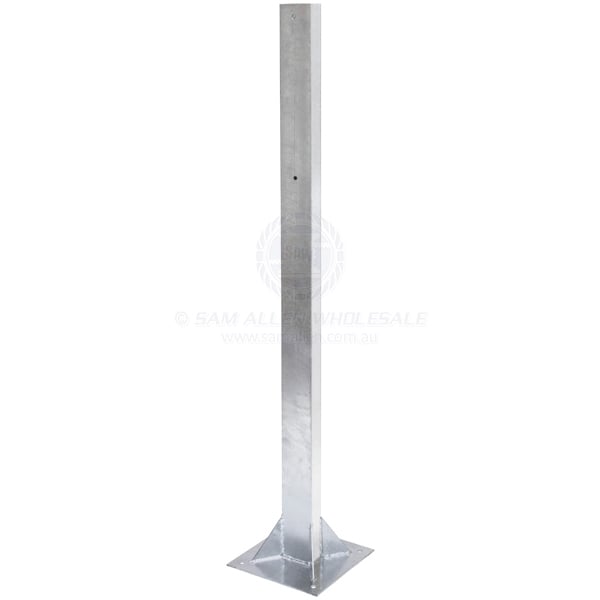 Lifebuoy holder post suit 50132 zinc plated steel 60 x 40 x 1500mm | Sam Allen