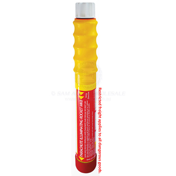 Flare parachute rocket illuminating MK8 white | Sam Allen