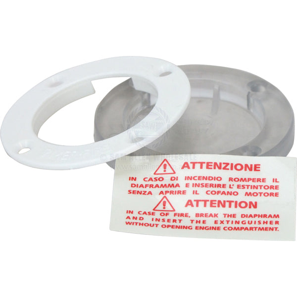 Fire fighting port see-through lens 67mm diam suit engine box | Sam Allen