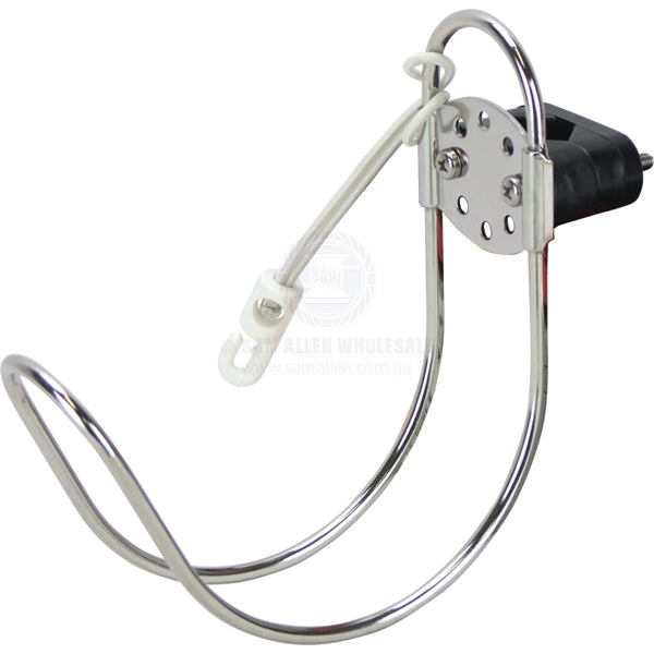 Lifebuoy holder SS with rail mount clamp bracket & retainer | Sam Allen