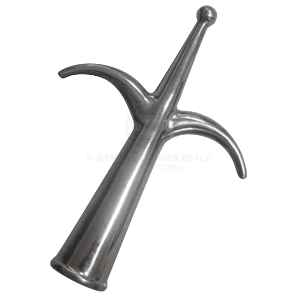 Boat hook head 316G SS double suit 28mm tapered handle | Sam Allen