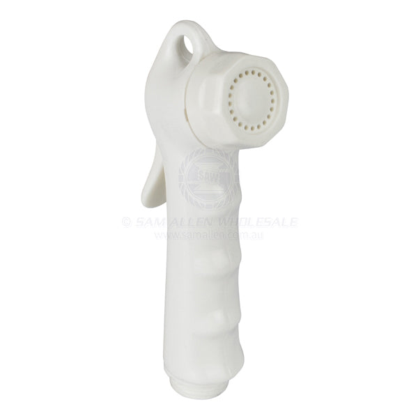 Shower head only compact white nylon with trigger 1/2 BSPM