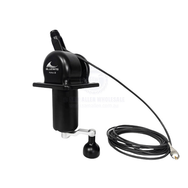 Bluewing antenna mount Wahoo 38 manual black aluminium with cable