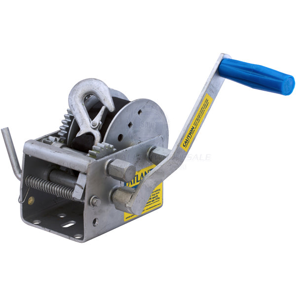 Winch trailer Atlantic 10:1/5:1/1:1 1000kg 7.5m strap with gal hook | Sam Allen