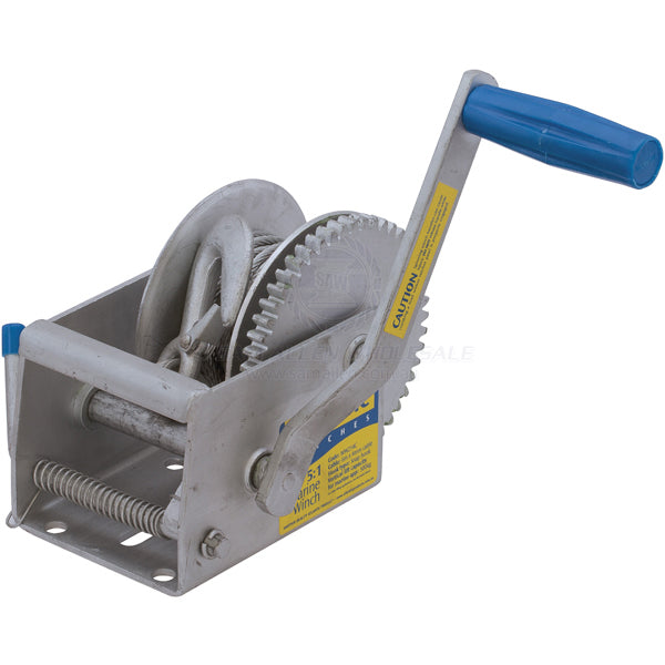 Winch trailer Atlantic 5:1 700kg 6m x 5mm cable with gal hook | Sam Allen