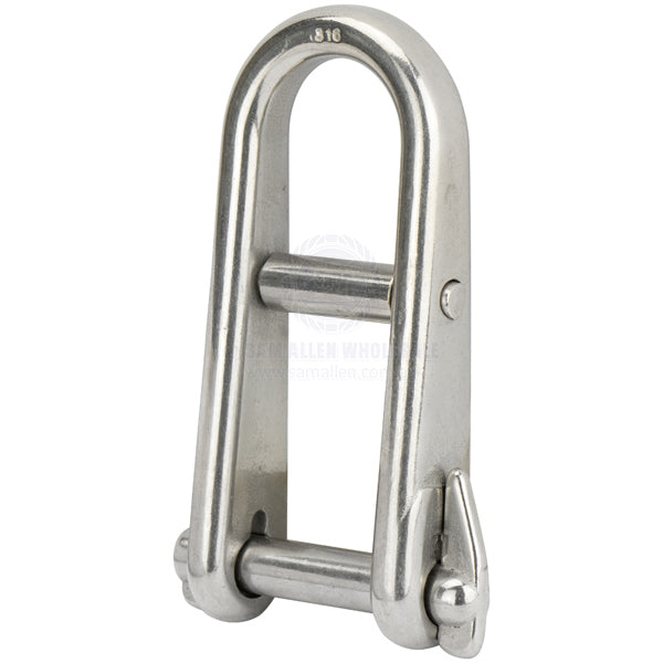 Shackle 316G SS long Dee with 6mm captive pin and bar - pack of 10
