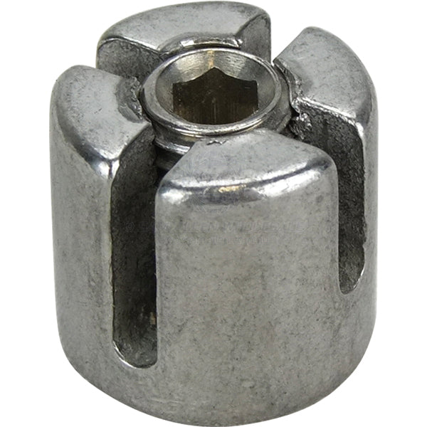 Cable cross clamp 316G SS suit 1/8 - 3.0mm wire