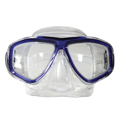 ARISTOCRAT TWIN LENS SILICONE MASK - QUALITY SILICONE RUBBER-Navy