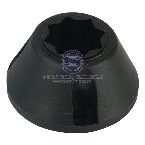 Winch handle holder black nylon surface mount 50mm diam base | Sam Allen