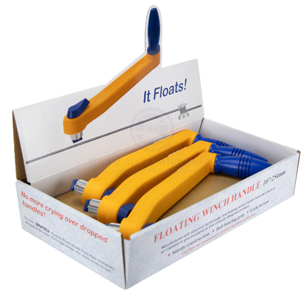 Winch handle floating 250mm - retail pack of 6