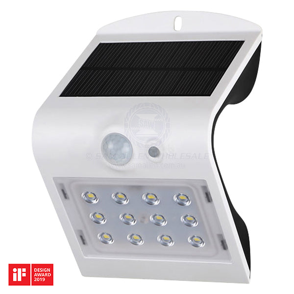 Light LED wall smart solar motion sensor 200lu white - pack of 20
