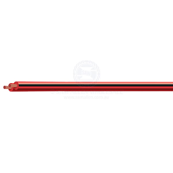 Cable electrical twin core copper fig 8 red insulated 4mm x 30m roll | Sam Allen