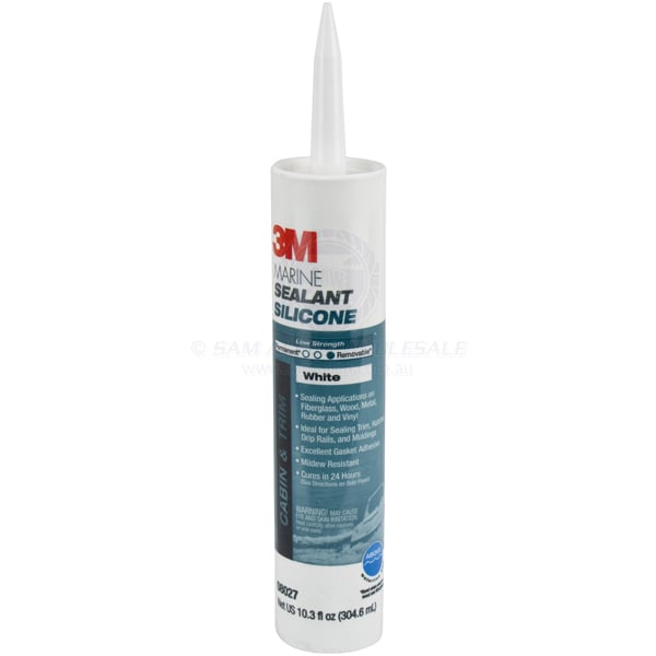3M Marine Grade Silicone Sealant white 304ml cartridge - pack of 12 | Sam Allen