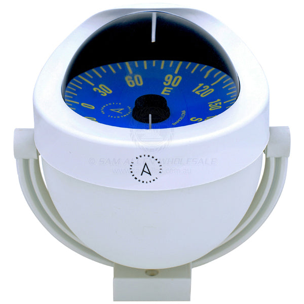 Compass Autonautic bracket mount 85mm blue card white body (Zone C)