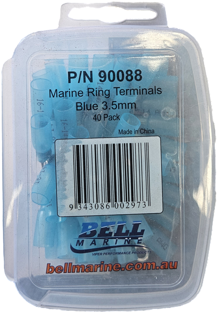Marine Glue Lined Cable Joiner Blue - 4mm - 40 Pack