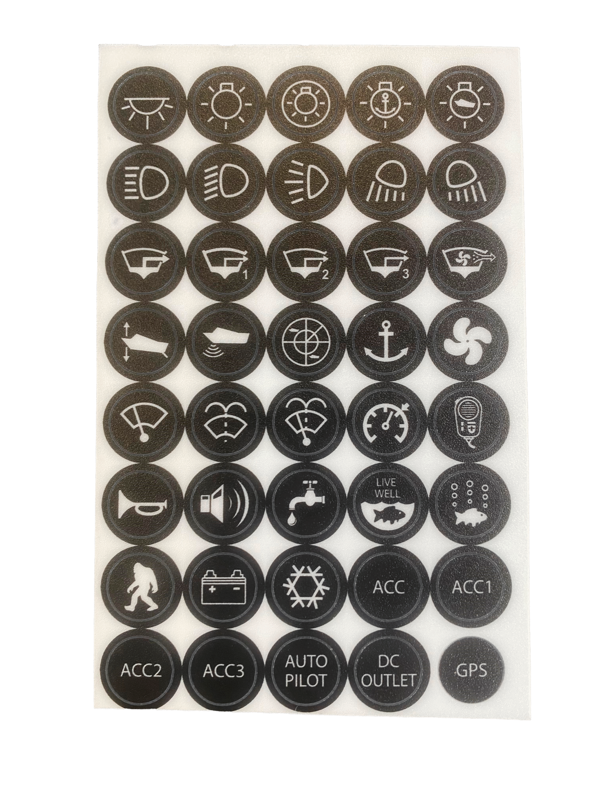 Elite Series 20 amp Switch Sticker Kit