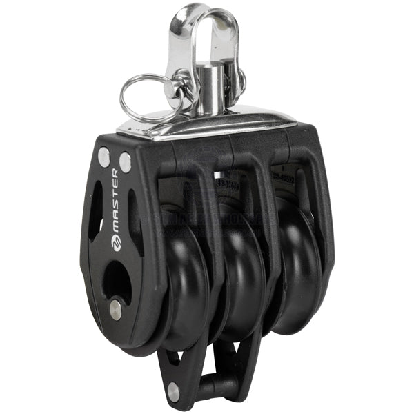 Block Tersma triple & becket swivel shackle top 29 x 8mm BB sheaves | Sam Allen