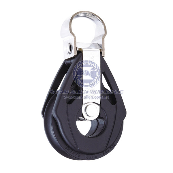 Block Tersma single 90° fixed loop top 40 x 10mm BB sheave | Sam Allen
