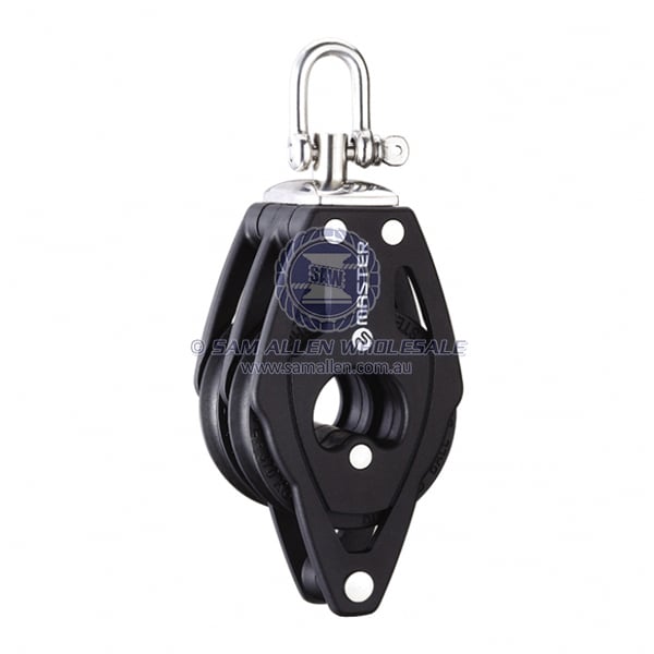 Block Tersma double & becket swivel shackle top 75 x 12mm BB sheaves | Sam Allen