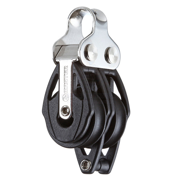 Block Tersma double & becket fixed loop top 22 x 6mm BB sheaves | Sam Allen