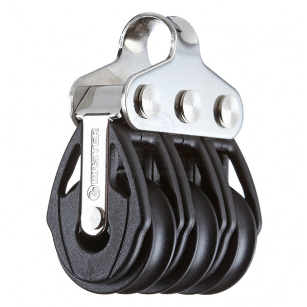 Block Tersma triple fixed loop top 22 x 6mm BB sheaves | Sam Allen