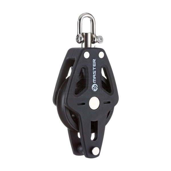 Block Tersma single & becket swivel shackle top 50 x 10mm PB sheave | Sam Allen