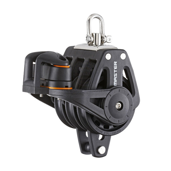Block Tersma triple & becket swivel top with cam 60 x 10mm PB sheave | Sam Allen