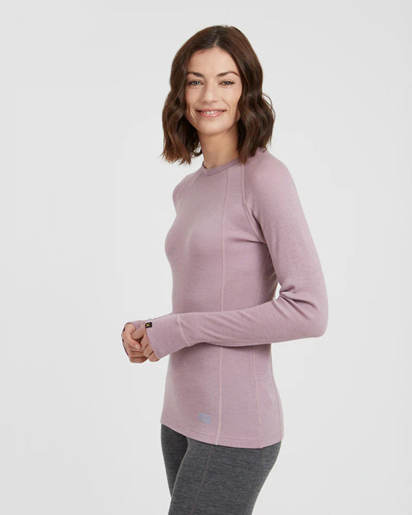 XTM Ladies Merino 230 Wool Thermal Long Sleeve Top- FOG