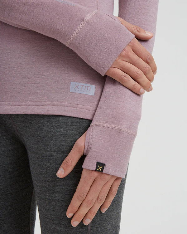 XTM Ladies Merino 230 Wool Thermal Long Sleeve Top- FOG