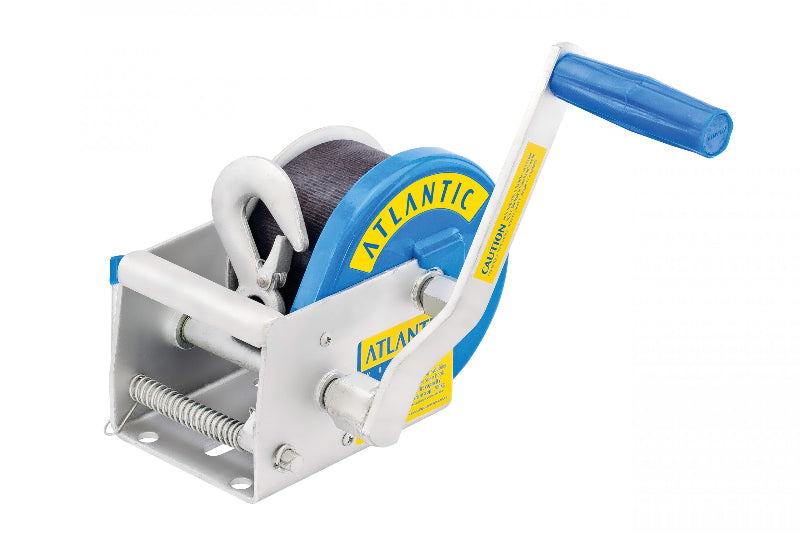 Atlantic Manual Trailer Winch - Two Speed 5:1/1:1