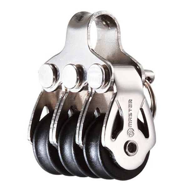 Block Tersma triple loop top 16 x 5mm nylon BB sheaves | Sam Allen