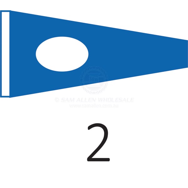 Numeral pennant '2' size 3 1988 x 610mm | Sam Allen