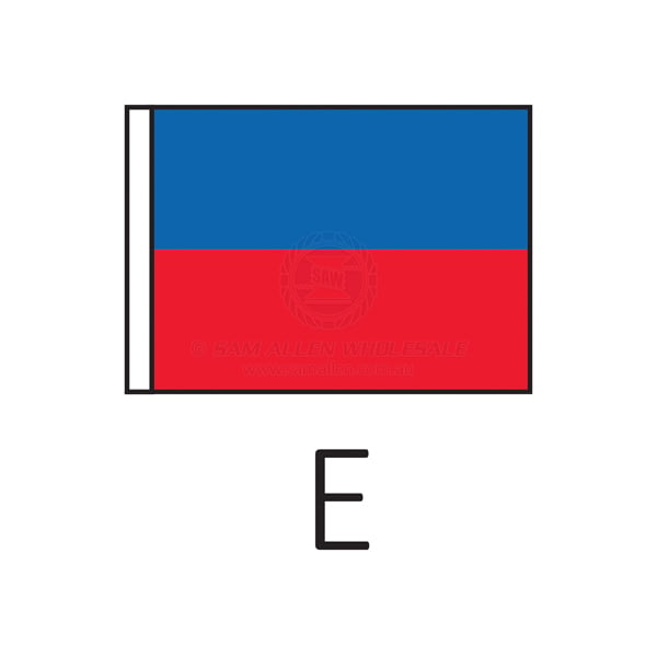 Code flag 'E' size 3 915 x 760mm | Sam Allen
