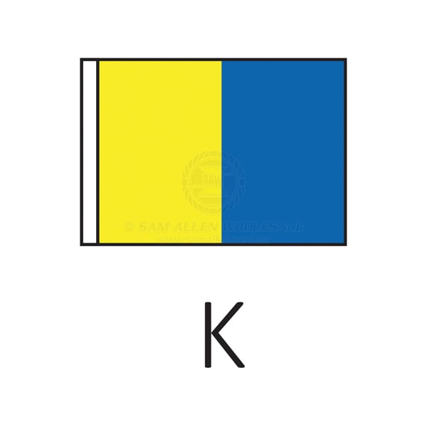 Code flag 'K' size 3 915 x 760mm | Sam Allen