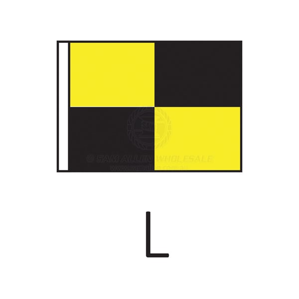 Code flag 'L' size 4 600 x 460mm | Sam Allen