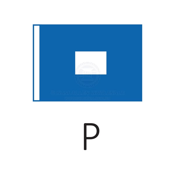Code flag 'P' size 3 915 x 760mm | Sam Allen