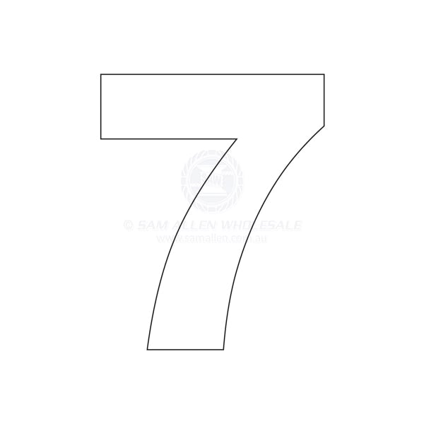 Number 75mm white pair 7 | Sam Allen