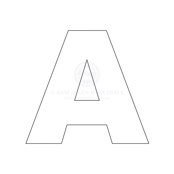 Letter 200mm white pair A | Sam Allen