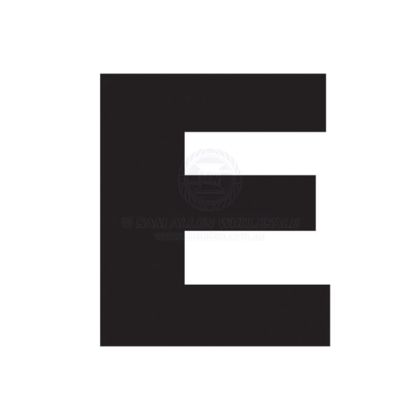 Letter 100mm black pair E | Sam Allen