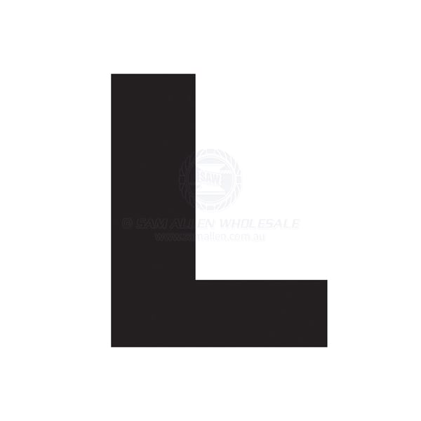 Letter 200mm black pair L | Sam Allen