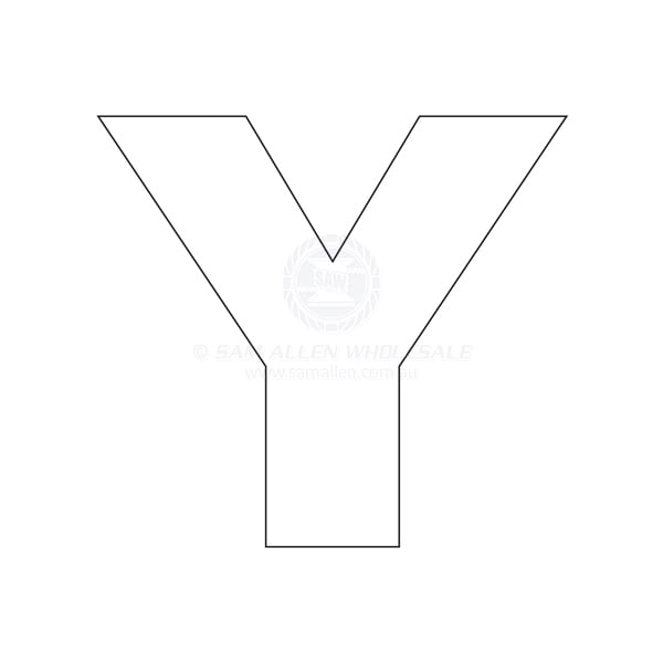 Letter 165mm white pair Y | Sam Allen