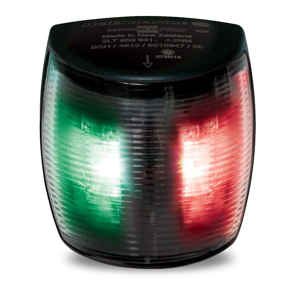 NaviLED PRO Bicolour light in black housing, 2NM <50m 12/24V
