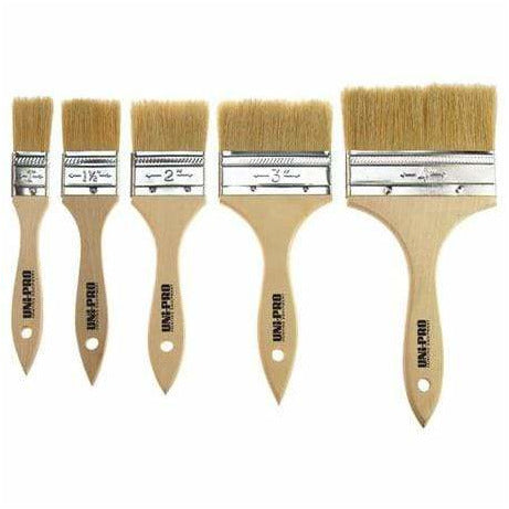 Uni-Pro Flat Unpainted Brushes