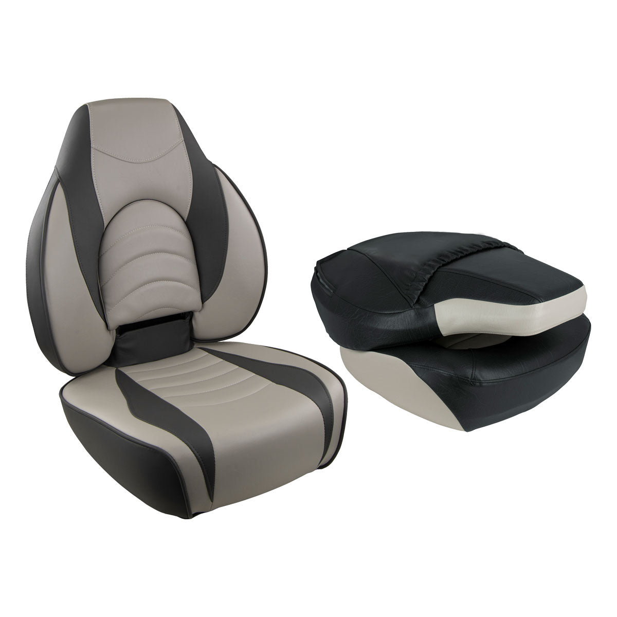 Fold Down Seats - Fish Pro High Back