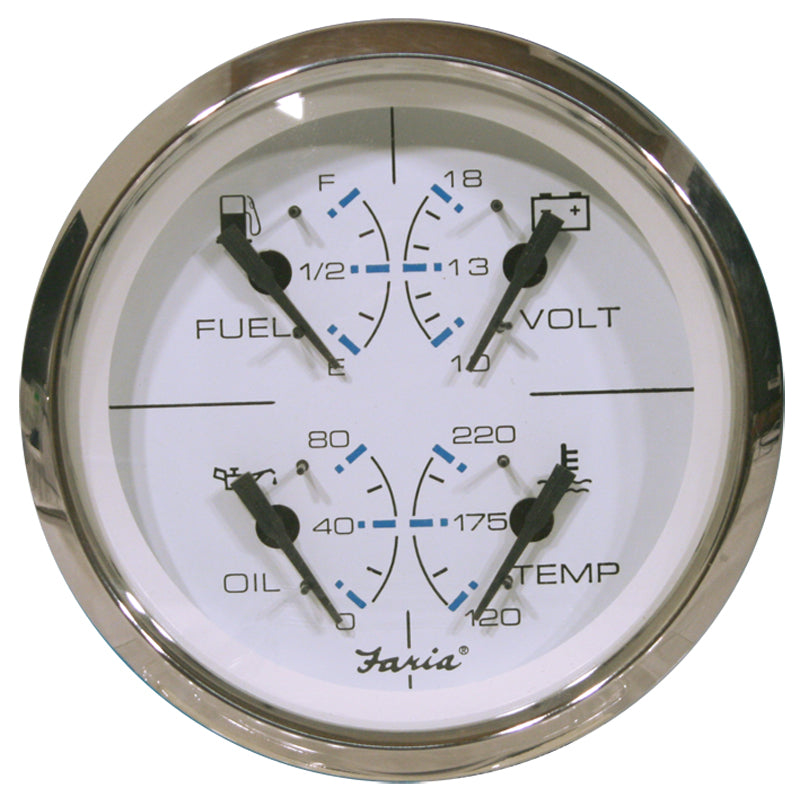 Faria Gauges - Chesapeake White With S/S Trim