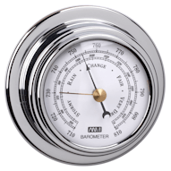 70mm Barometer Chrome Brass
