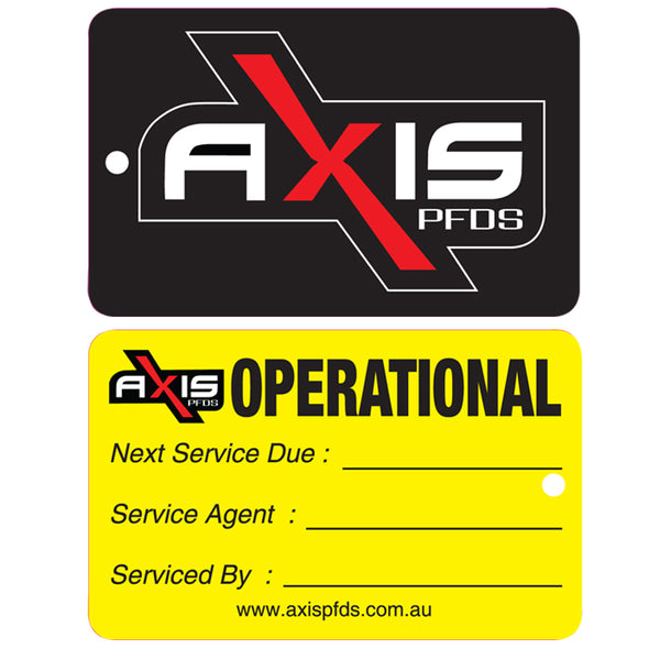 Axis Inflatable Jacket Commercial Service Tag