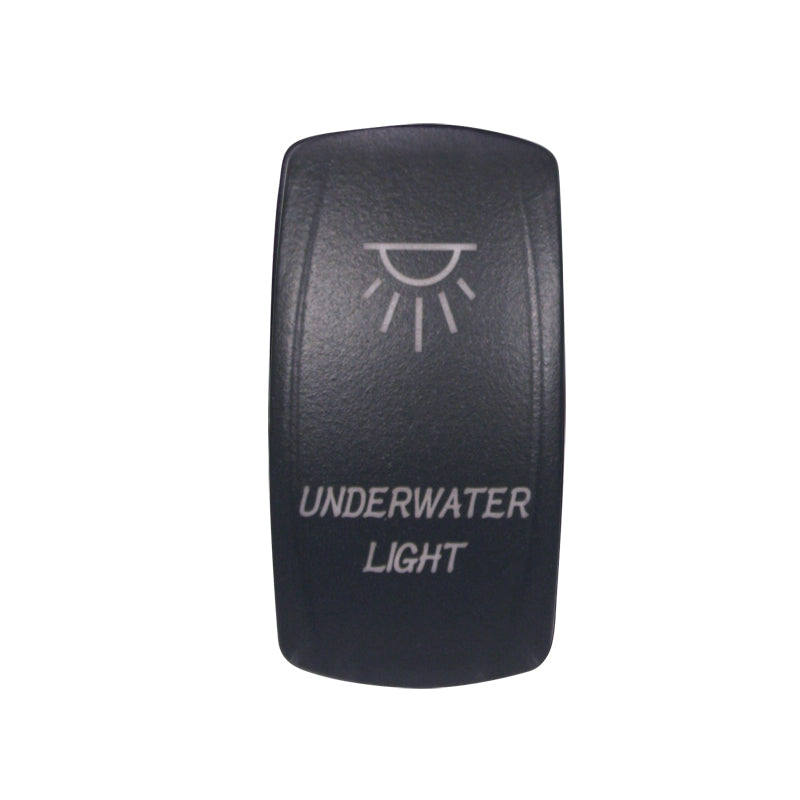 Laser Etched Water Resistant Rocker Switches - Red Illuminated