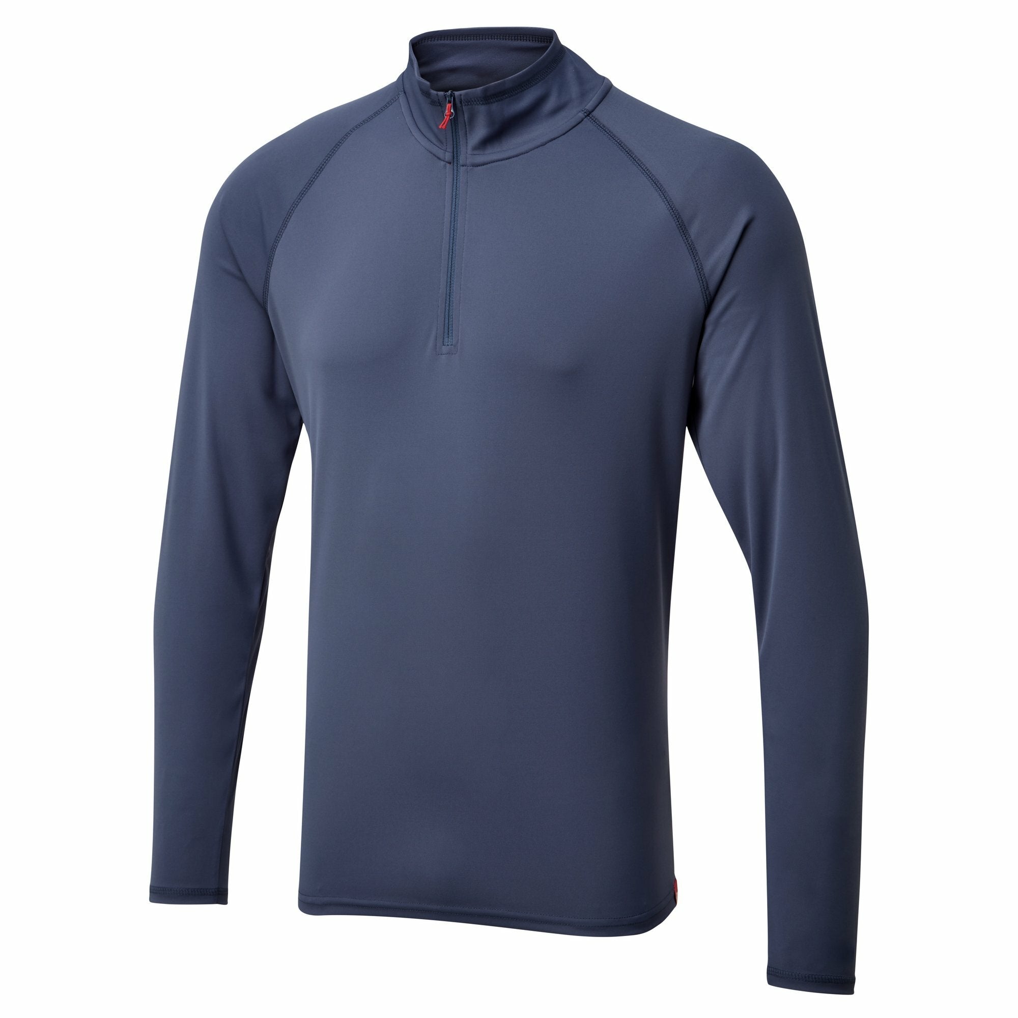 Gill Men's UV Tec Zip Tee Long Sleeve - Ocean